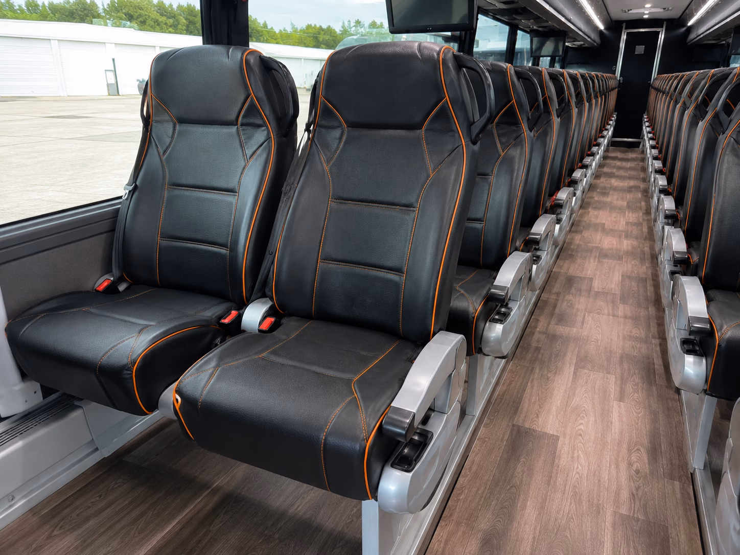 fresno charter bus inside