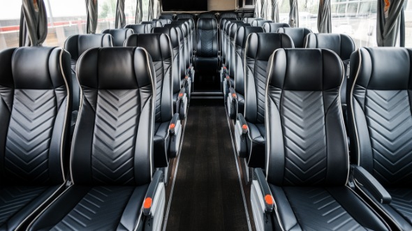 54 passenger charter bus inside clovis