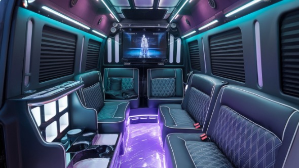 fresno sprinter limo rental inside