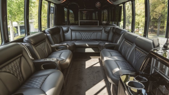 fresno sprinter limo rental interior